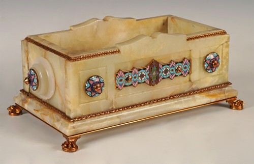 Objet de décoration Cassolettes, coupe et vase - E. Cornu et G. Viot et Cie, jardinière orientaliste, France circa 1870