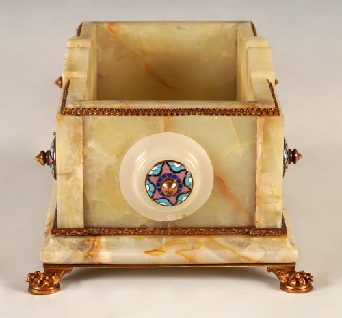 E. Cornu et G. Viot et Cie, jardinière orientaliste, France circa 1870 - Tobogan Antiques