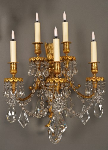 Baccarat, Set of four « Quiver » Wall-lights, France Circa 1890 - 