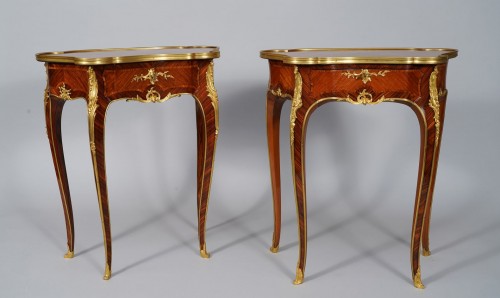 J.E. Zwiener, Pair of Tables, France circa 1885 - 