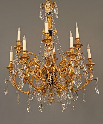 19th century - H. Vian, "Bacchic" Chandelier, France circa 1870