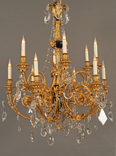 H. Vian, "Bacchic" Chandelier, France circa 1870 - 