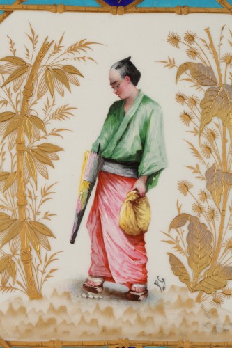 Paire de plats Japonisants, France circa 1875 - 