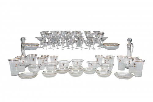 Manufacture de Bohème, important service de table, Tchécoslovaquie XXe siècle