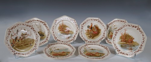 Brown-Westhead Moore & Cie, service de table "aux Fables de la Fontaine", Angleterre circa 18 - Argenterie et Arts de la table Style 