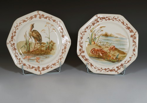  - Brown-Westhead Moore & Cie, service de table "aux Fables de la Fontaine", Angleterre circa 18