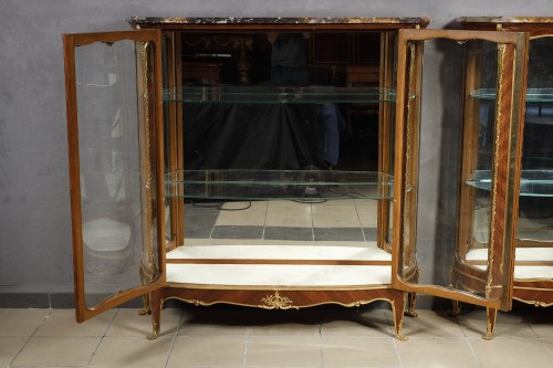  - J.-E. Zwiener &amp; L. Messagé, pair of Vitrines, France circa 1885