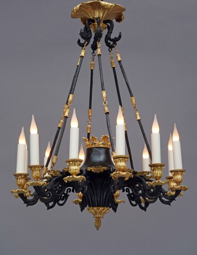 Louis-Philippe Period Chandelier, France Circa 1840 - Lighting Style Louis-Philippe