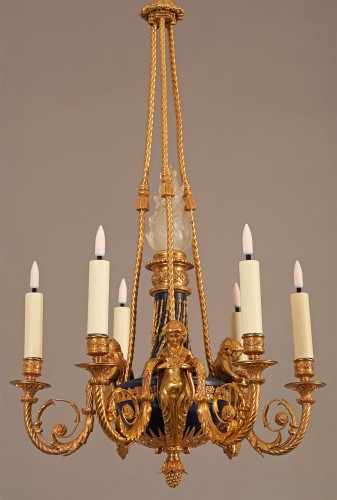 Luminaires Lustre - A.-E. Beurdeley, Lustre aux Termes, France circa 1880
