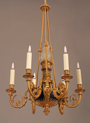 XIXe siècle - A.-E. Beurdeley, Lustre aux Termes, France circa 1880