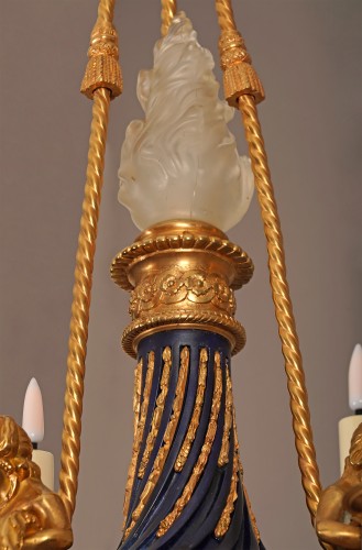 A.-E. Beurdeley, Lustre aux Termes, France circa 1880 - 