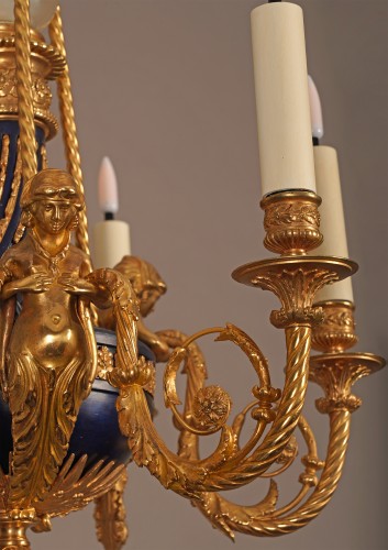 Antiquités - A.-E. Beurdeley, Lustre aux Termes, France circa 1880