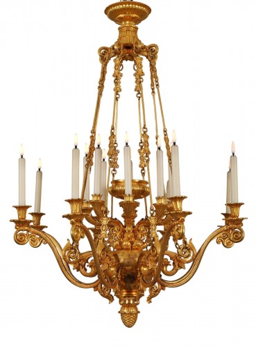 Restauration Period Chandelier, France circa 1830 attributed to G.-J. Galle