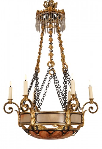 Susse Frères et O. Lelièvre, Lustre aux Pampres, France circa 1900