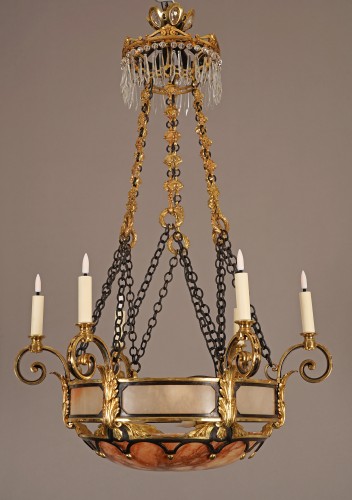 Susse Frères et O. Lelièvre, Lustre aux pampres, France circa 1900 - Tobogan Antiques