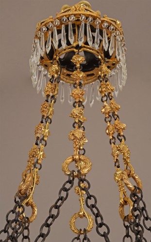 XIXe siècle - Susse Frères et O. Lelièvre, Lustre aux pampres, France circa 1900