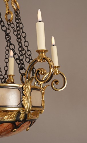 Susse Frères et O. Lelièvre, Lustre aux pampres, France circa 1900 - Art nouveau