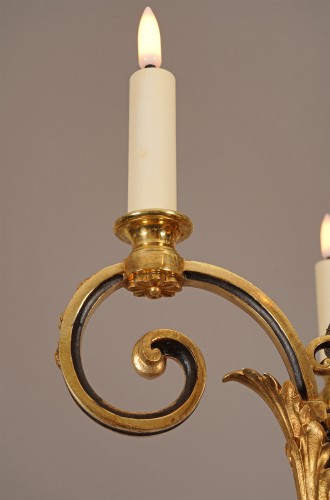 Art nouveau - Susse Frères et O. Lelièvre, Lustre aux pampres, France circa 1900