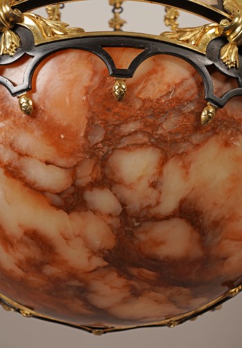 Antiquités - Susse Frères et O. Lelièvre, Lustre aux pampres, France circa 1900