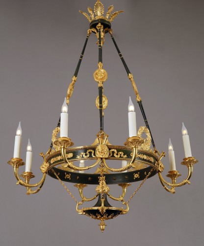 Maison Baguès, "Palmettes" Chandelier, France circa 1890 - Lighting Style 