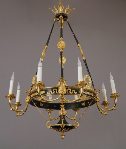 Lighting  - Maison Baguès, "Palmettes" Chandelier, France circa 1890
