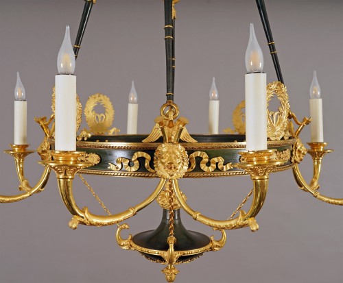 Maison Baguès, "Palmettes" Chandelier, France circa 1890 - 