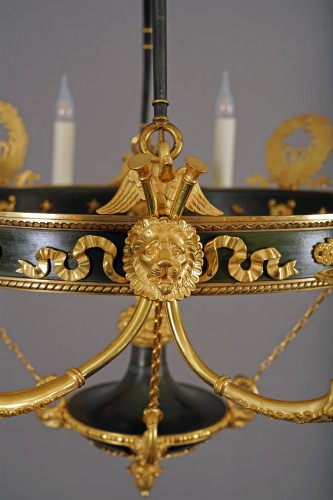 19th century - Maison Baguès, "Palmettes" Chandelier, France circa 1890