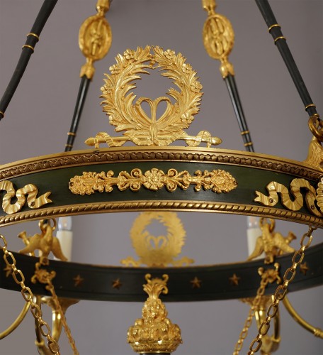Maison Baguès, Lustre aux Palmettes, France circa 1890 - 