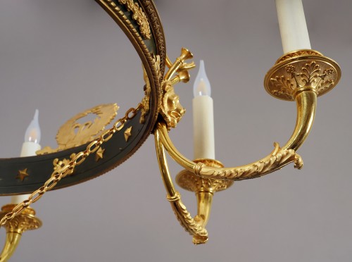 Antiquités - Maison Baguès, Lustre aux Palmettes, France circa 1890