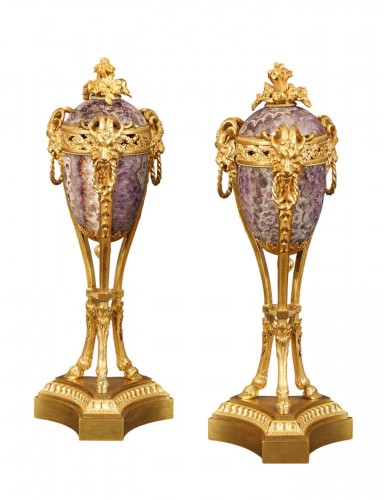 Maison Millet, paire de brûle-parfums, France circa 1870