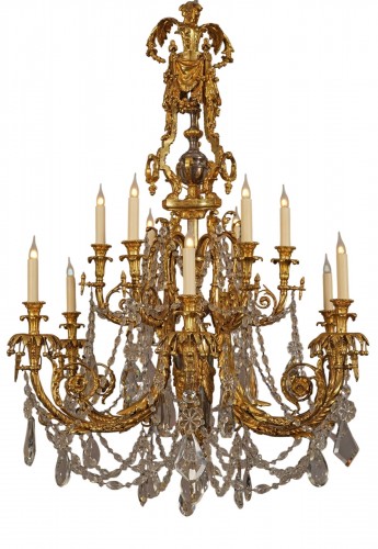 Lacarriere, Delatour et Cie, « Acanthus » Chandelier France Circa 1870