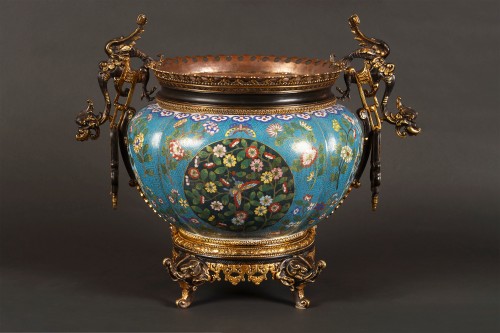 L’Escalier de Cristal, Jardinière, Chine-France, Circa 1875 - Objet de décoration Style Napoléon III