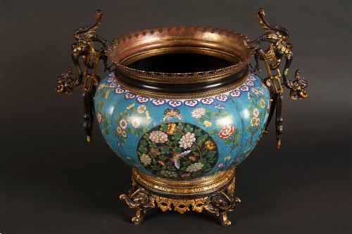Objet de décoration Cassolettes, coupe et vase - L’Escalier de Cristal, Jardinière, Chine-France, Circa 1875