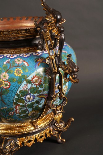 Antiquités - L’Escalier de Cristal, Jardinière, Chine-France, Circa 1875