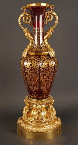 Vase with Tritons, attributed to A. Giroux, France Circa 1860 - Napoléon III