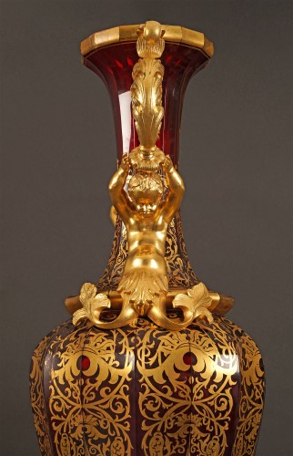 Napoléon III - Vase with Tritons, attributed to A. Giroux, France Circa 1860