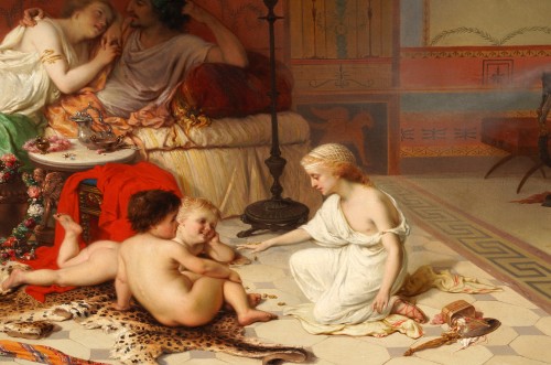 Joseph Coomans (1813-1889), Derniers jours de bonheur à Pompéi - 