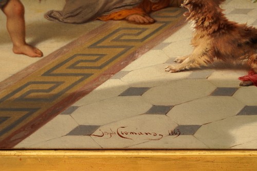 Antiquités - Joseph Coomans (1813-1889), Derniers jours de bonheur à Pompéi