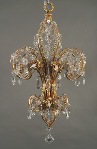 Luminaires Lustre - Maison Baguès, lustre « Fleur de Lys », France circa 1900