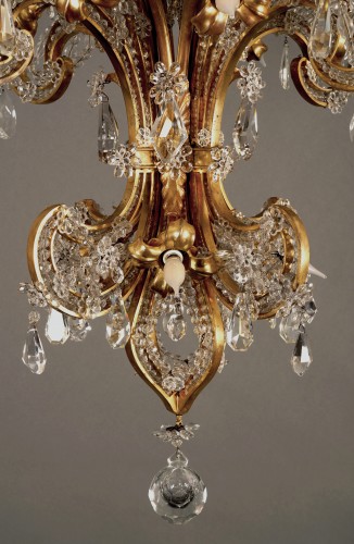 XXe siècle - Maison Baguès, lustre « Fleur de Lys », France circa 1900