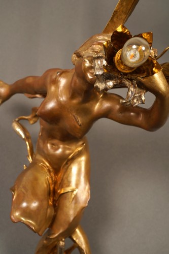 G. de Kerveguen, "Triton and Mermaid" Sconces, France Circa 1890 - Napoléon III