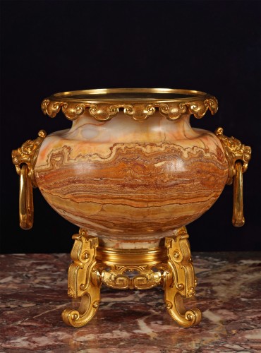 H. Journet &amp; Cie - Japanese style Bowl, France circa 1880 - Decorative Objects Style 