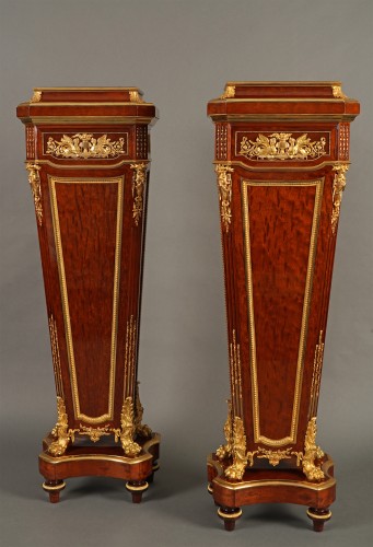 Decorative Objects  - G. Durand, Pair of display Pedestals, France Circa 1880