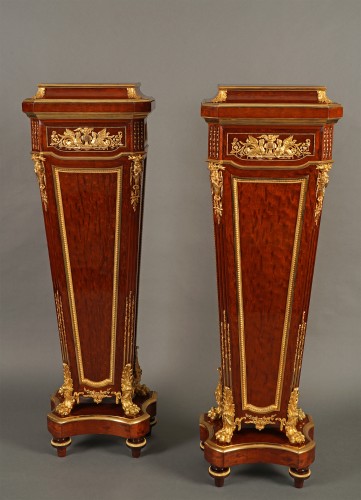 19th century - G. Durand, Pair of display Pedestals, France Circa 1880