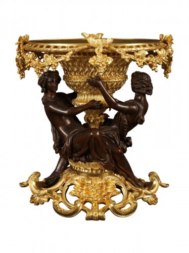 Centre de table "Hercule ivre" attr. à G. Denière (1815 - 1903), France circa 1870