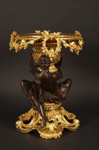 XIXe siècle - Centre de table "Hercule ivre" attr. à G. Denière (1815 - 1903), France circa 1870