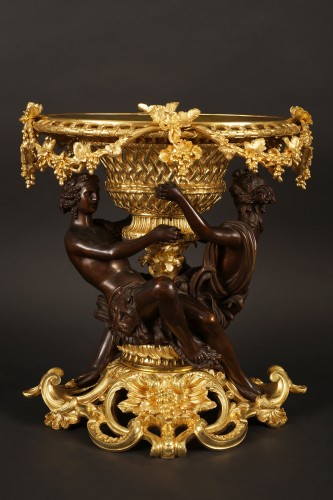 Napoléon III - Centre de table "Hercule ivre" attr. à G. Denière (1815 - 1903), France circa 1870