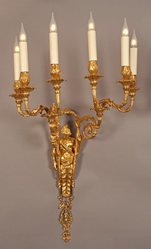 A. Delafontaine, Quatre Appliques « Hercule et Omphale », France circa 1880 - 