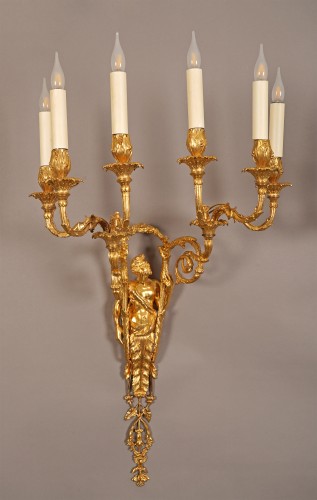  - A. Delafontaine, Quatre Appliques « Hercule et Omphale », France circa 1880