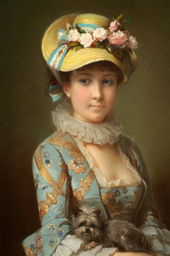 C.-J. Brochart, “Young Horsewoman” &amp; “Girl With The Hat,” France circa 1870 - 